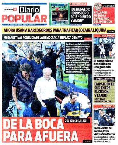 Años 2009 al 2012 - Ricardo - New Rick - Tondo, alerta sobre riesgo extremo a lo que son expuestos, los pacientes exitosos por culpa de los Malditos Colgajos. TAPA DIARIO POPULAR.