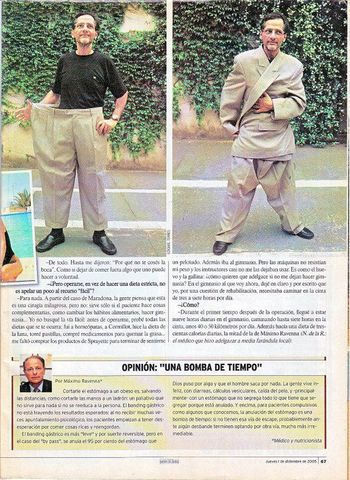 Año 2005 - Ricardo - New Rick - Tondo, convoca a conferencia de prensa para difundir su conquista ante la prepaga por los Malditos Colgajos. PARTE II. Revista XXIII